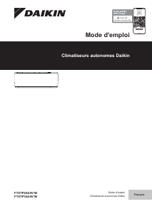 Mode d’emploi Daikin FTXTP25A5V1B Climatiseur