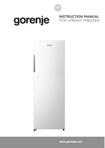 Manual Gorenje FN617EEW5 Freezer