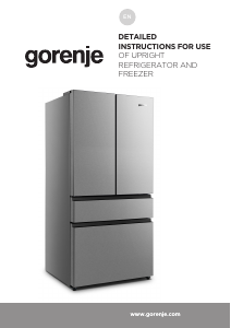 Manual Gorenje NRM8181UX Fridge-Freezer