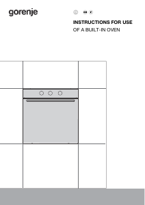 Manual Gorenje BO6725E02BG Oven