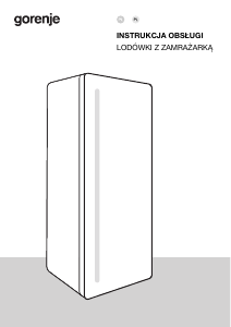 Instrukcja Gorenje OBRB615DBK Lodówka