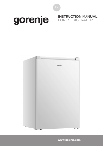 Manual Gorenje R39EPW4 Refrigerator