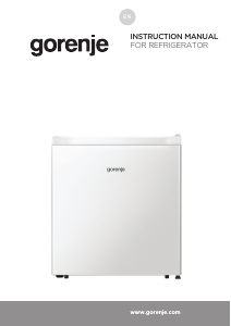 Manual Gorenje R44E4W4 Refrigerator