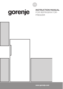 Manual Gorenje RB492PW Refrigerator
