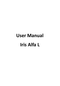 Bruksanvisning Lava Iris Alpha L Mobiltelefon