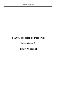Manual Lava Iris Atom 3 Mobile Phone