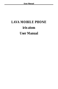Handleiding Lava Iris Atom Mobiele telefoon