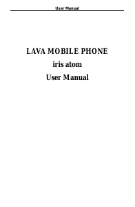 Bruksanvisning Lava Iris Atom Mobiltelefon