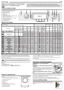 Priručnik Hotpoint AQ114D497SD EU N Stroj za pranje rublja