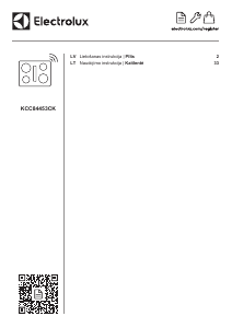 Rokasgrāmata Electrolux KCC84453CK Plīts virsma