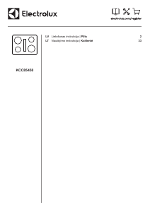 Rokasgrāmata Electrolux KCC85450 Plīts virsma