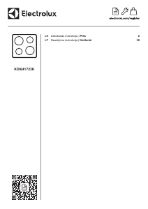Rokasgrāmata Electrolux KDI641723K Plīts virsma