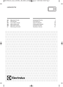 Vadovas Electrolux LMS4253TMK Mikrobangų krosnelė