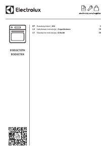 Rokasgrāmata Electrolux EOD3C70TK Cepeškrāsns