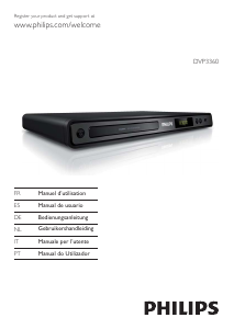 Manual de uso Philips DVP3360 Reproductor DVD