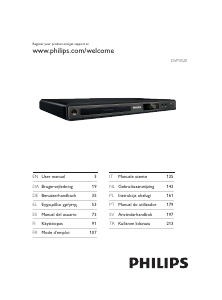 Manual Philips DVP3520 Leitor de DVD