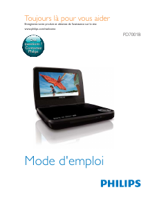 Mode d’emploi Philips PD7001B Lecteur DVD