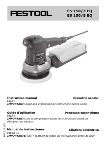 Handleiding Festool ES 150/5 EQ Vlakschuurmachine