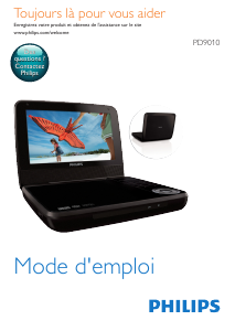 Mode d’emploi Philips PD9010 Lecteur DVD