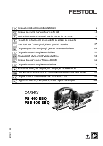 Manual de uso Festool PSB 400 EBQ CARVEX Sierra de calar
