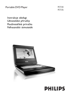 Manuál Philips PET725 Přehrávač DVD