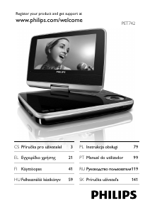 Manuál Philips PET742 Přehrávač DVD