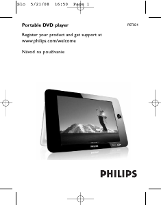 Návod Philips PET831 DVD prehrávač