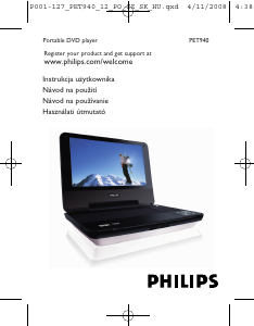 Manuál Philips PET940 Přehrávač DVD