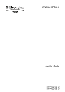 Manuale Electrolux-Rex RWP127109W Lavatrice