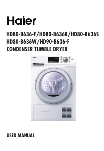 Handleiding Haier HD80-B636B Wasdroger