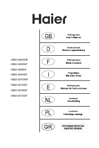 Handleiding Haier HBM-686XNFN Koel-vries combinatie