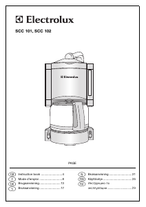 Brugsanvisning Electrolux SCC102 Kaffemaskine