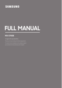 Manual Samsung MX-ST40B Altifalante
