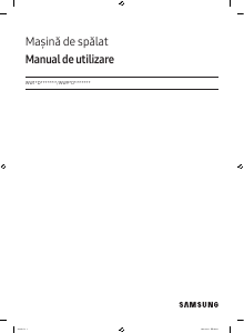 Manual Samsung WW11DB8B95GH Mașină de spălat