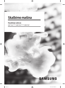 Vadovas Samsung WW11DG5B25AB Skalbimo mašina