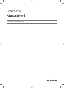 Kasutusjuhend Samsung WW11DG6B85LK Pesumasin