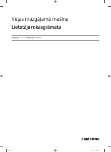 Rokasgrāmata Samsung WW90DB8U95GH Veļas mašīna