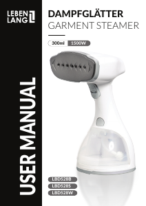Manual de uso Lebenlang LBD528W Vaporizador de prendas