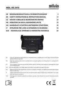 Manuale Silva KG 2410 Grill a contatto
