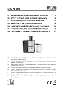Manuál Silva AE 2340 Odšťavňovač