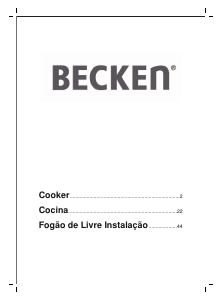 Manual Becken S 9055 IX A Fogão
