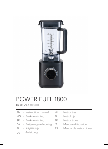 Käyttöohje Wilfa PB-1800B Power Fuel 1800 Tehosekoitin