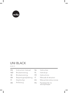 Käyttöohje Wilfa KS1B-T2 Uni Black Keittiövaaka