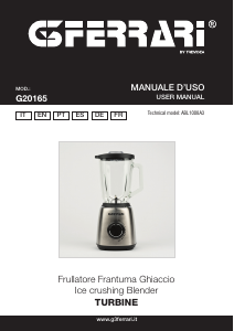 Bedienungsanleitung G3 Ferrari G20165 Turbine Standmixer
