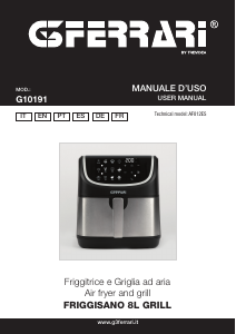 Manuale G3 Ferrari G10191 Friggisano 8L Grill Friggitrice