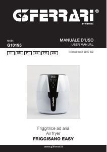 Manual G3 Ferrari G10195 Friggisano Easy Fritadeira