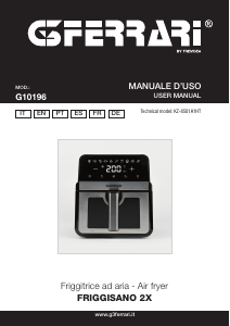 Manuale G3 Ferrari G10196 Friggisano 2X Friggitrice
