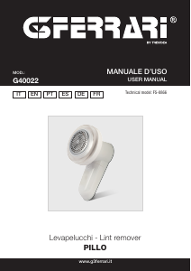 Manual G3 Ferrari G40022 Pillo Fabric Shaver