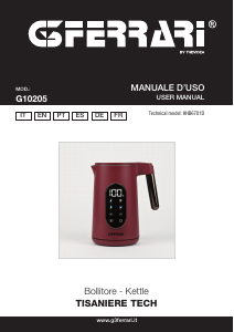 Manuale G3 Ferrari G10205 Tisaniere Tech Bollitore