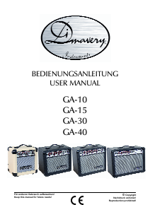 Bedienungsanleitung DiMavery GA-40 Gitarrenverstärker